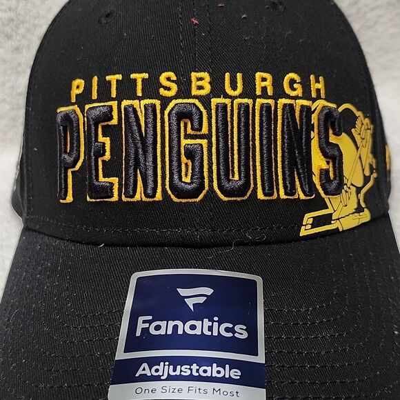 Fanatics Pittsburgh Penguins Velcroback Hat - New - Picture 2 of 11